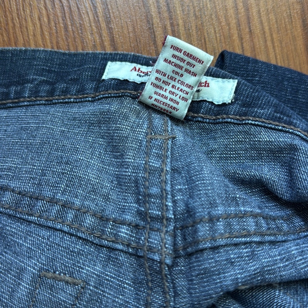 Y2K abercrombie & fitch a&f jeans size 0 - Picture 7 of 9